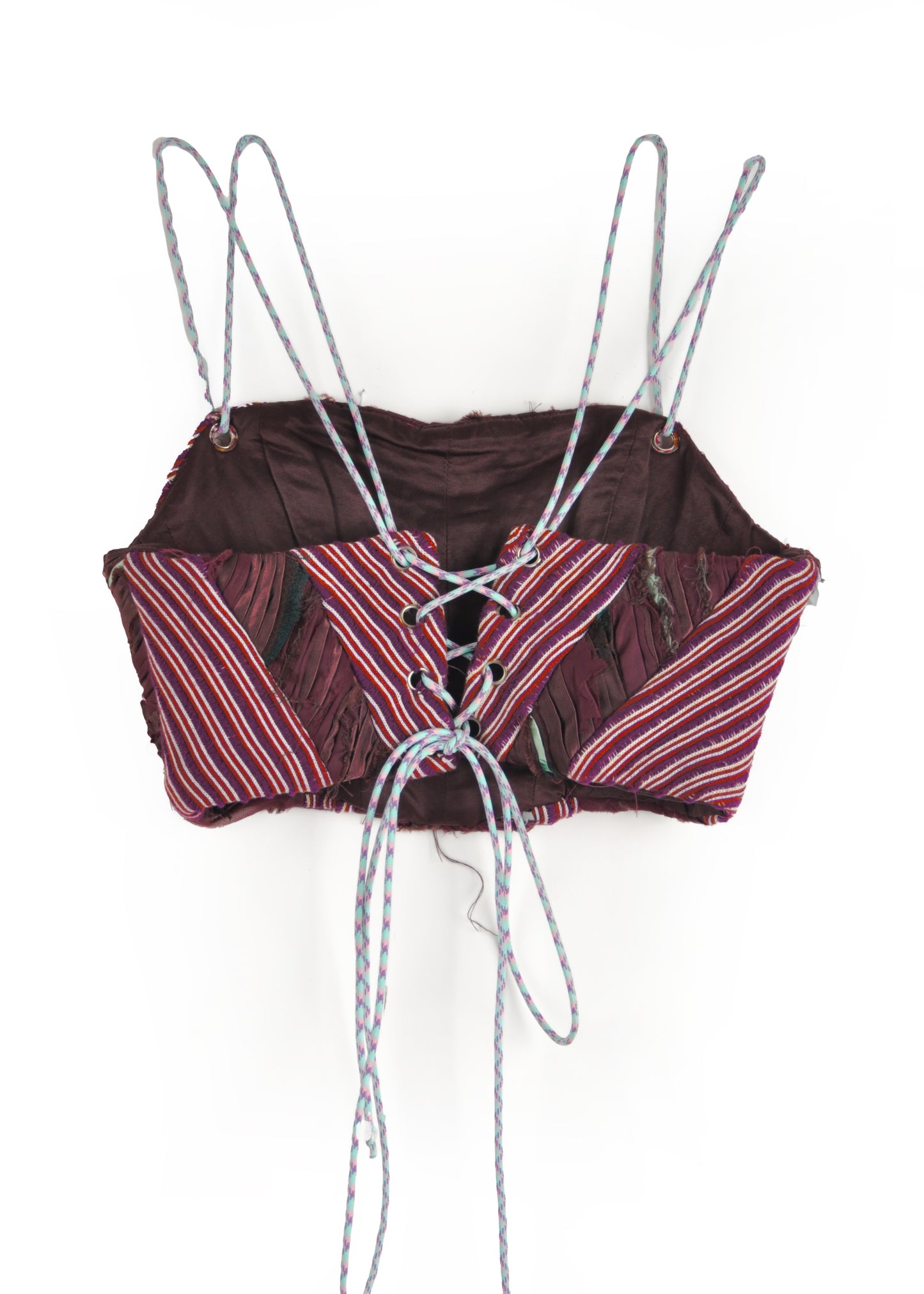 Purple knit corset