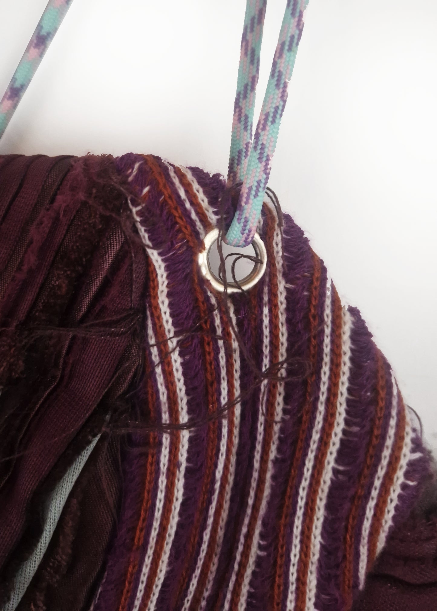 Purple knit corset