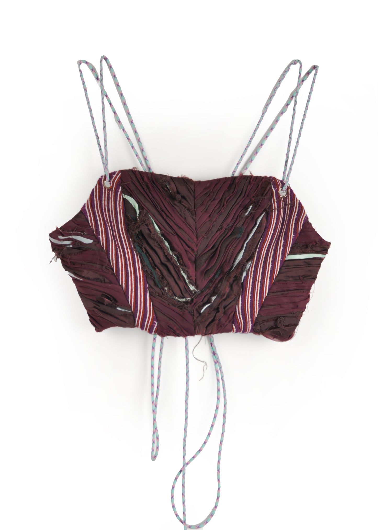Purple knit corset