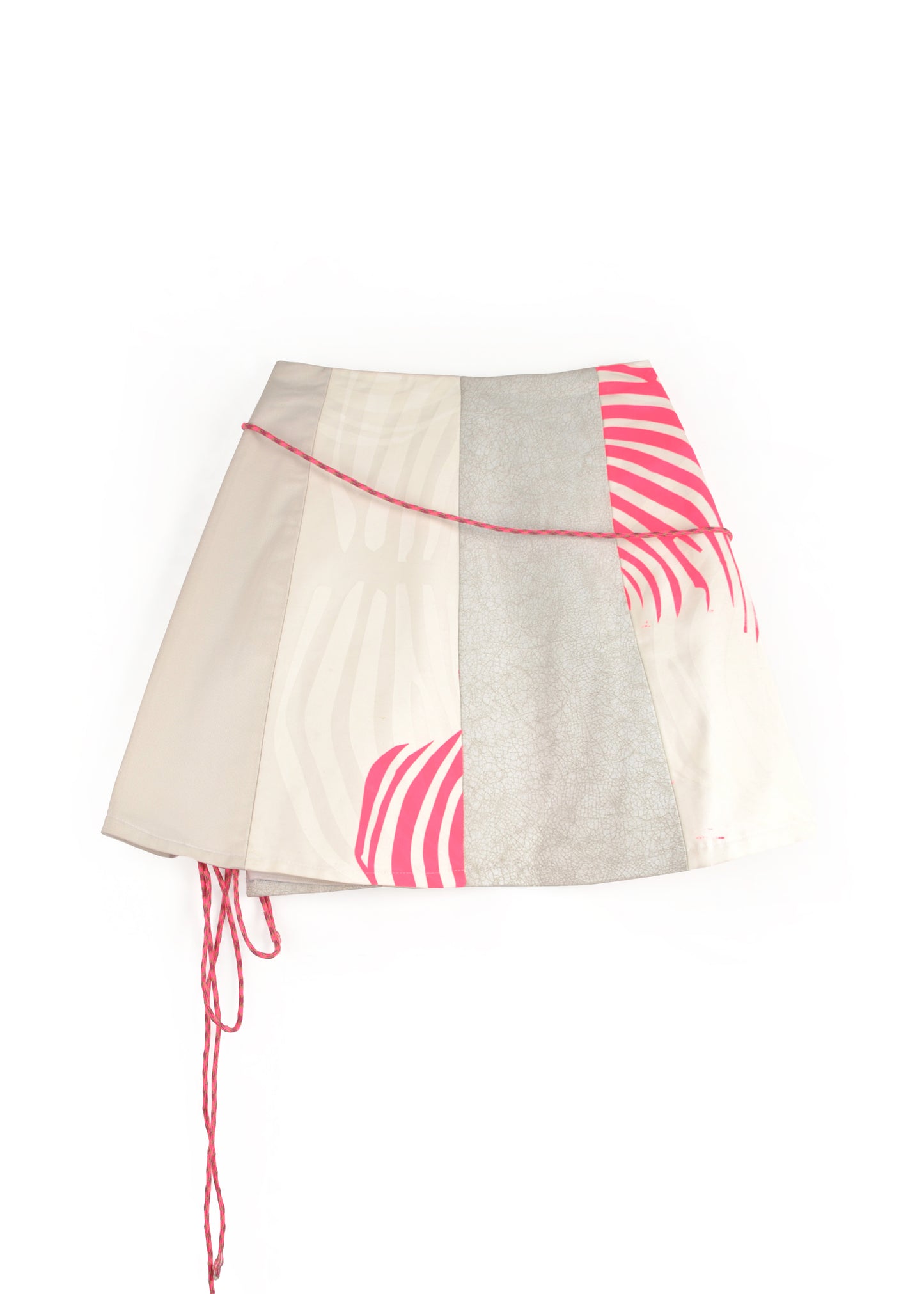 Witte mini korset rok