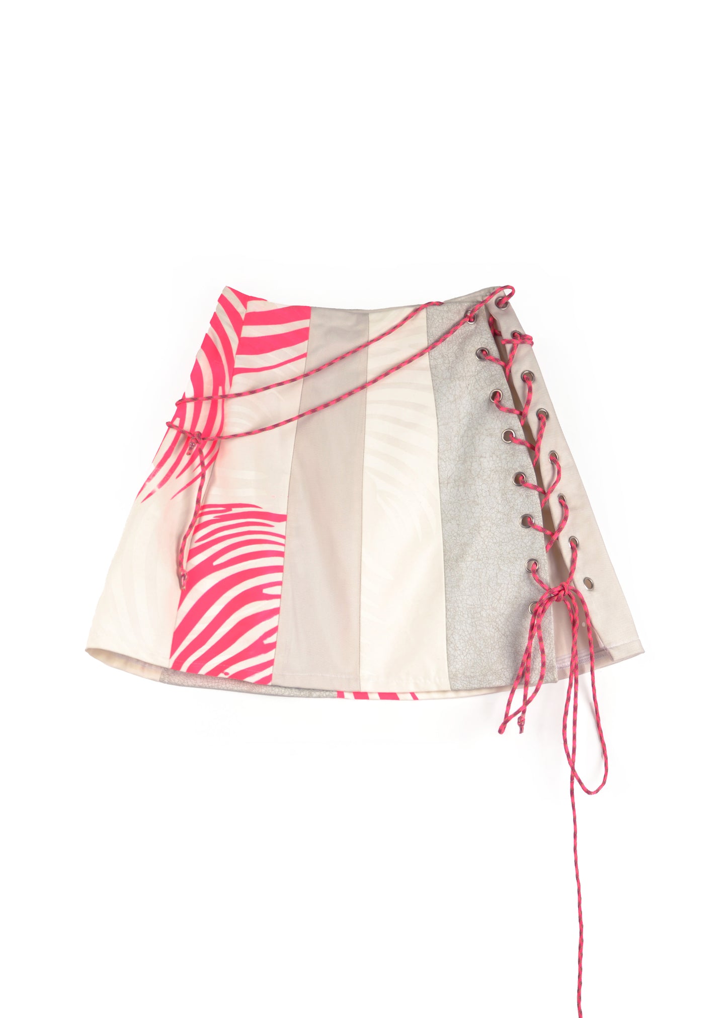 Witte mini korset rok