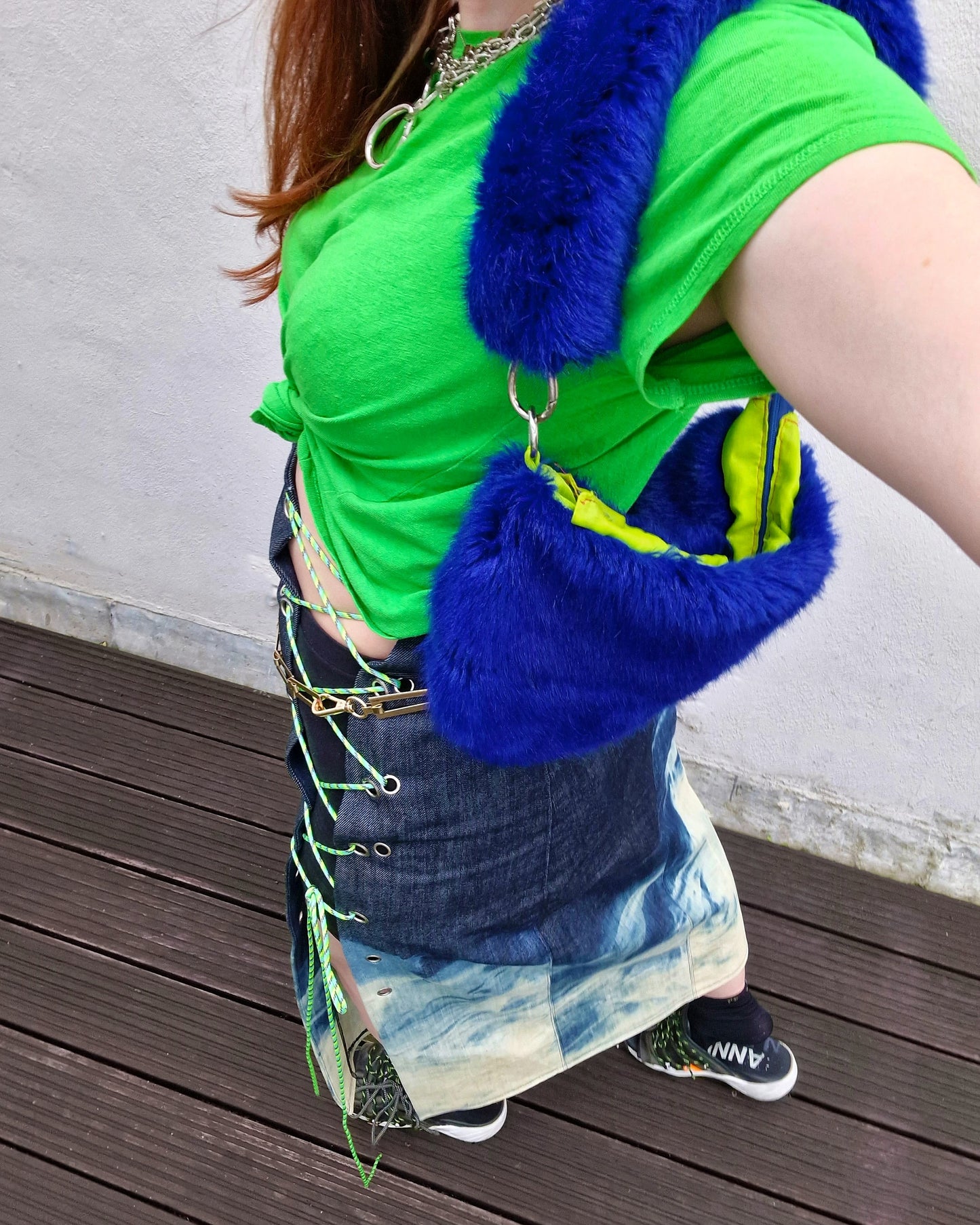 Denim maxi-rok