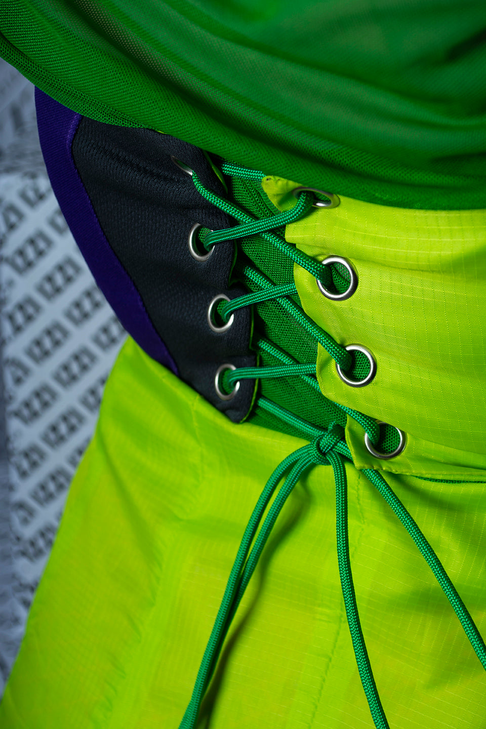 Lime purple corset