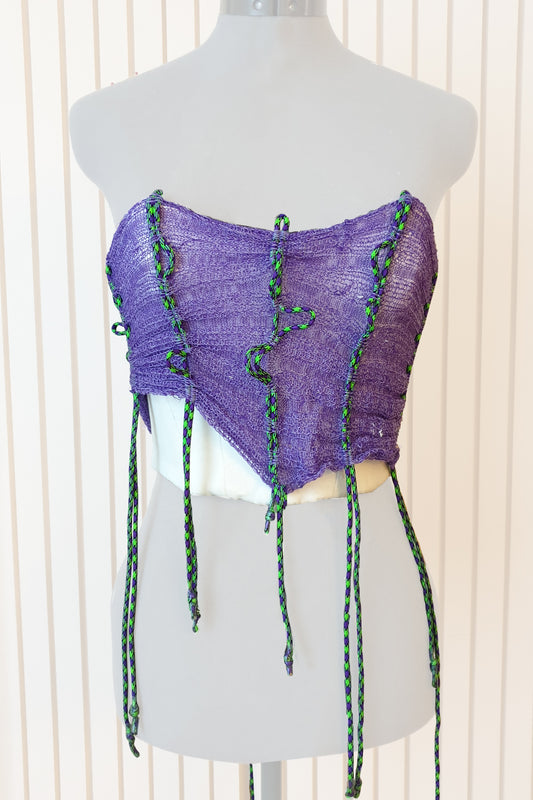 Corset with Knit top layer