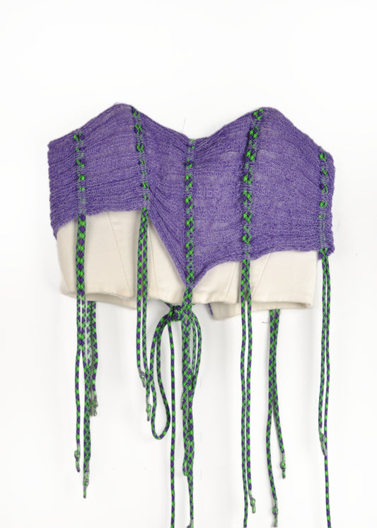 Corset with Knit top layer