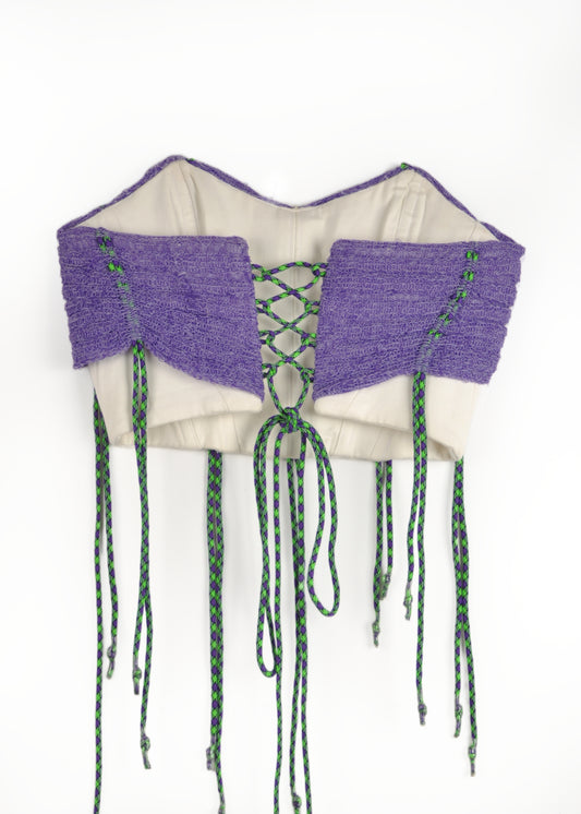 Corset with Knit top layer