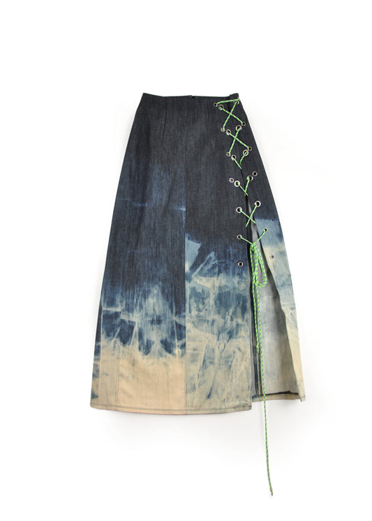 The Corset Skirt (Long) - Denim