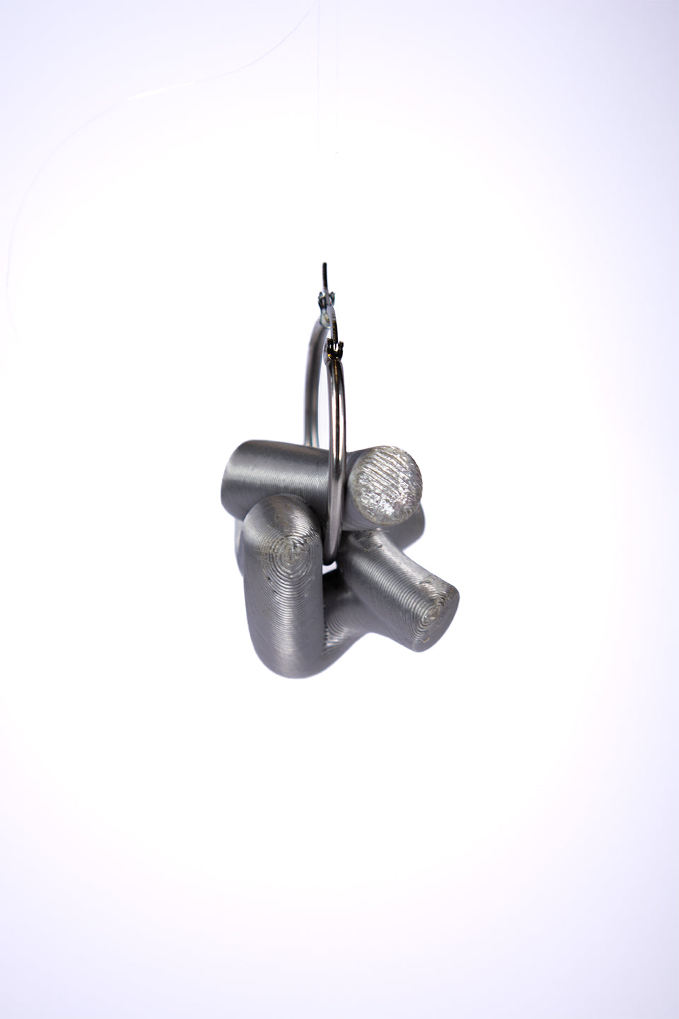 The Medusa - Small silver ring (pair)