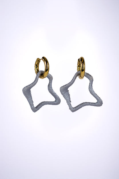 The Pentagon - gold ring (pair)